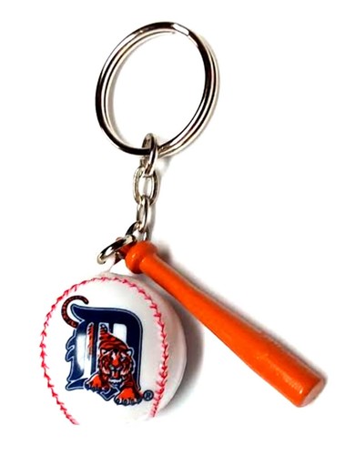 DETROIT TIGERS MLB BASEBALL LICENSED KEYCHAIN BACKBACK PULL GIFT YOU PICK - Picture 2 of 11