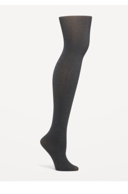 Old Navy Size Varies Gray Semi-Sheer Control-Top Tights