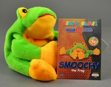 Smoochy the Frog  4039 Ty Retired Beanie Baby w/ Trading Card