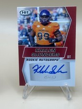 2019 Sage Hit Premier Draft - Rookie Autographs Khalen Saunders #A54 (AU, RC)