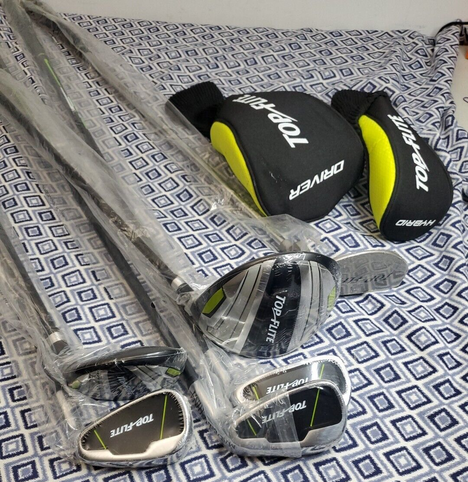 NEW Top Flite Complete Junior 6 Pc JR Golf Club Set w/ Stand Bag Kids