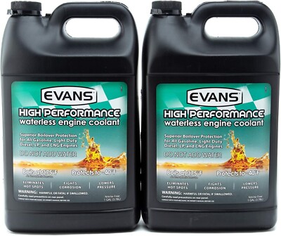 EVANS Waterless Coolant EC53001 High Performance Waterless Engine Coolant 2Pack