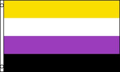 NON-BINARY GENDER rainbow 3 X 5 FLAG FL751 banner wall hanging new decoration