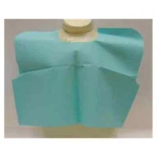 *50-Pieces* TIDI Exam Gowns Cape 30" x 21" Tissue/Poly/Tissue Teal 910501