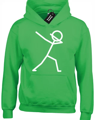 STICKMAN DABBING KIDS HOODY HOODIE FUNNY DAB CUTE COOL DESIGN MEME - Image 1 of 4