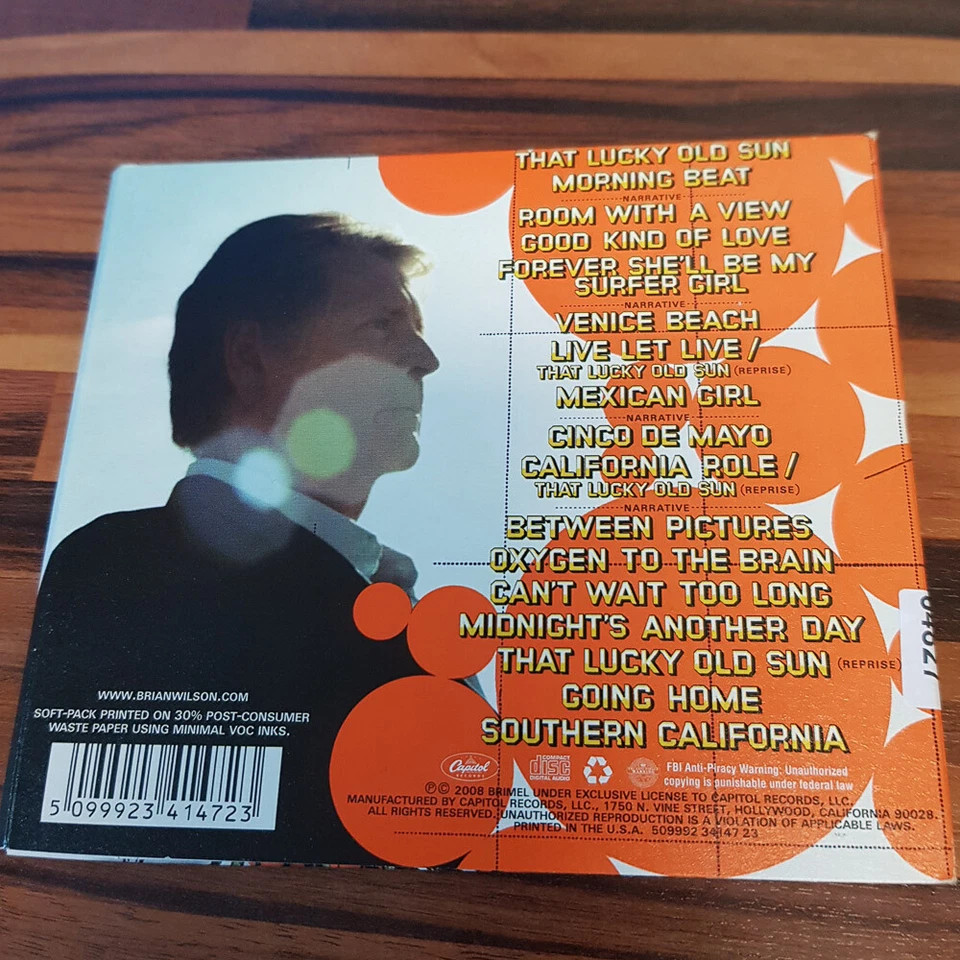 BRIAN WILSON: That Lucky Old Sun  GAT  > NM/EX(CD) - Bild 2 von 2
