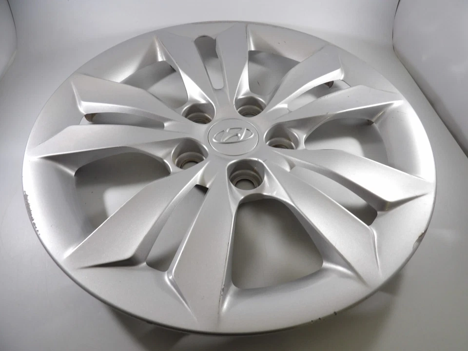 Hyundai Sonata 2011 2012 2013-2014 OEM 16" cubierta tapacubos plateada Foto 2 de 4