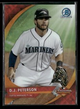 D.J. Peterson 2016 Bowman Chrome #AFL-DP 2015 AFL Fall Stars Seattle Mariners