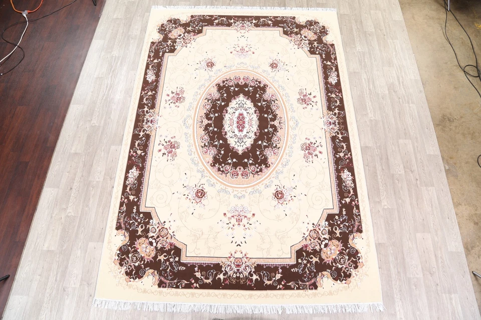 Transitional Aubusson Victorian Style Area Rug 8x12 for Living Room Bedroom - Image 3 of 4