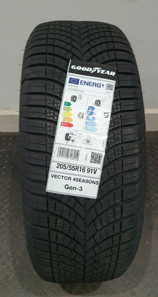 1 x 205/55 R16 Goodyear Vector 4Seasons Gen-3 91V 205 55 16