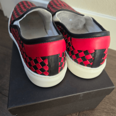 Bottega Veneta Size 10 43 Checkerboard slip on shoes Bottega Veneta Bottega Veneta Vans style checkerboard slip  main image 2