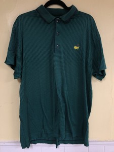 Masters Augusta National Slazenger Green Striped Golf Polo Shirt Mens XL | eBay