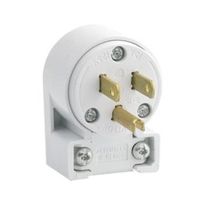 Leviton 15A Wht 3-Wire Cord Plug