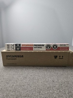 Sylvania Fluorescent Bulbs Premium Soft White 6-Pack F14T12/DSW/RP 14W 15'' T12