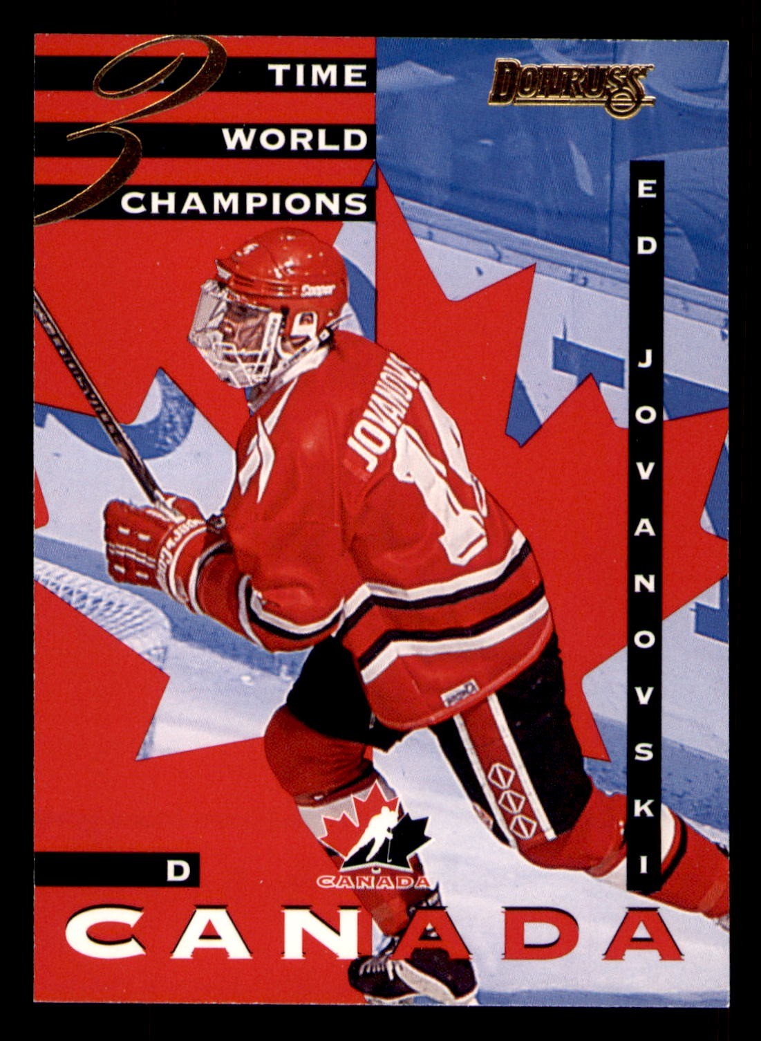 1995-96 Donruss Canadian World Junior Team #6 Ed Jovanovski Canada