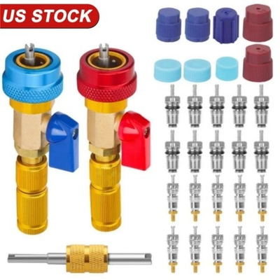 #ad #ad Car A C R134A System Valve Core Quick Remover Installer Tools High Low Pressure $17.52