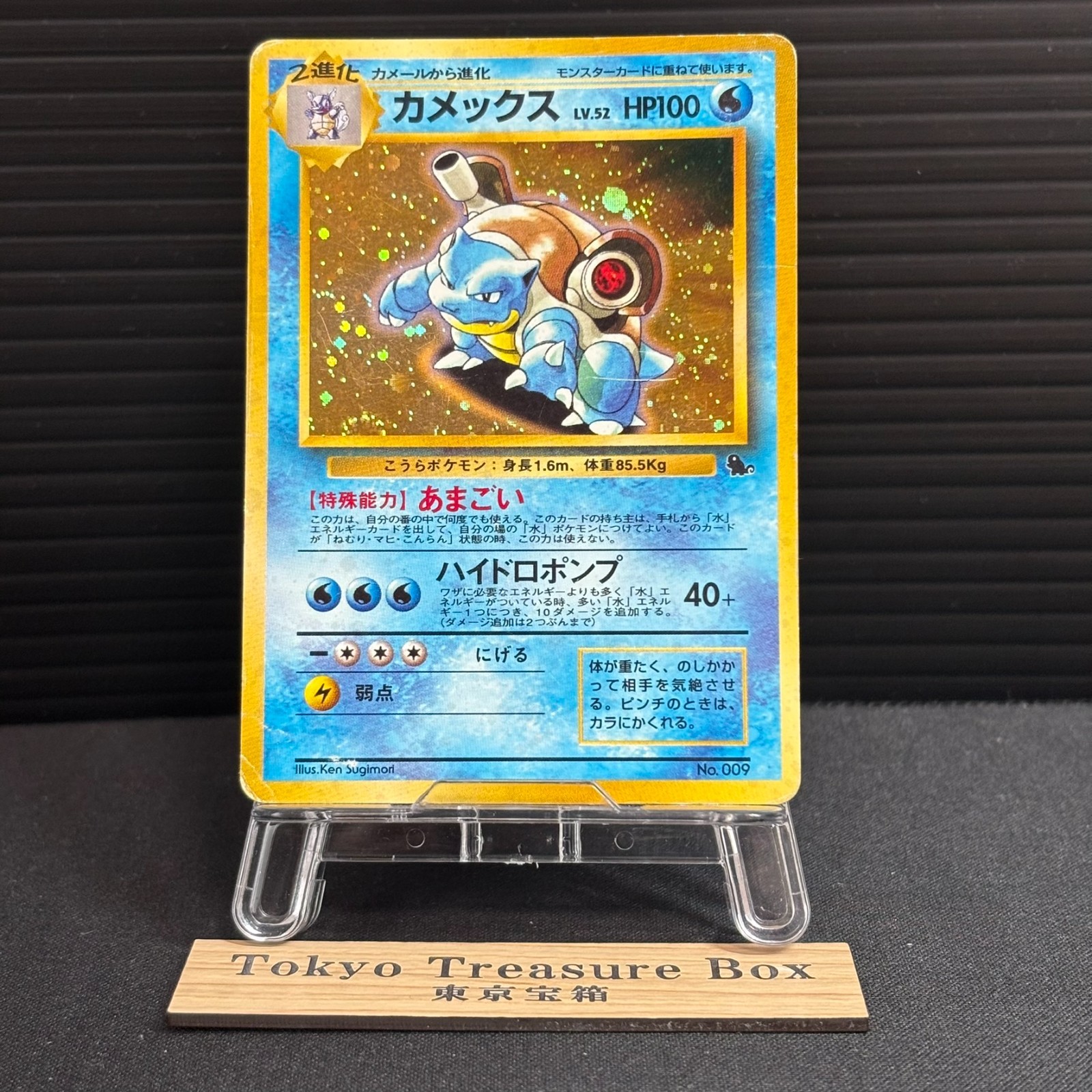 Blastoise Pokemon Japanese 009 Intro Pack Squirtle Deck Vintage Holo MP