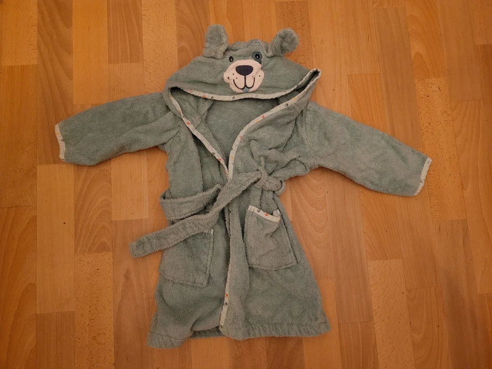 Bademantel Größe 92 cm wie neu Bär Topomini