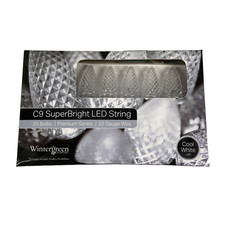 C9 LED String Lights Christmas Indoor Outdoor Home Holiday Decor 25 Bulbs NEW