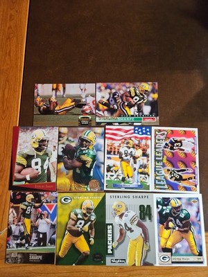 STERLING SHARPE - **Premium Lot of 10 Different** - Packers - (All NRMT-MINT)