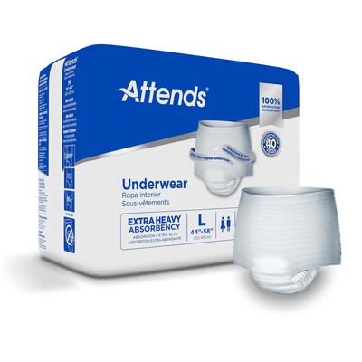 Attends Disposable Underwear Large 48 18 Ct