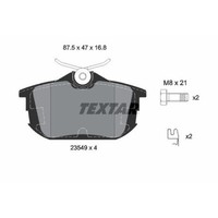Textar 2354901 Bremsbelagsatz Scheibenbremse Hinterachse FüR Smart Volvo Proton
