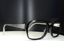 VTG ANNE KLEIN AK7002 001 BLACK Womens Clear Square Eyeglasses FRAMES ONLY