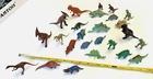 25 OLD VINTAGE GREEN BROWN PLASTIC MARX HONG KONG TOY DINOSAUR ANIMALS LOT