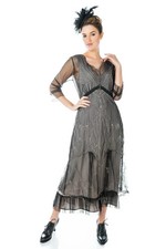 NWT CL-509 Sophia Black Nataya Romantic Dress Size 2XL, Vintage-inspired