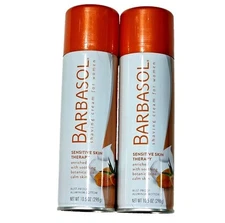 2 Pack Barbasol Sensitive Skin Therapy Shaving Cream Soothing Botanicals 10.5oz