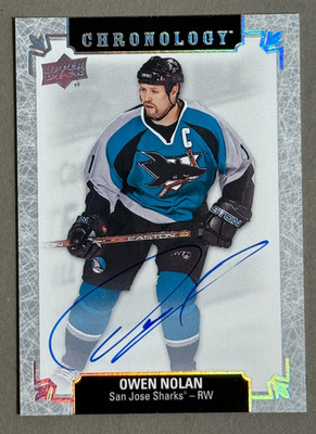 2019-20 Upper Deck Chronology Franchise History #FH-SA-ON Owen Nolan Auto