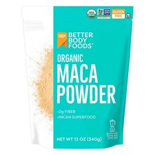 BetterBody Foods Organic Maca Powder, Superfood Powder, 12 oz.