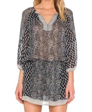 Ulla Johnson Salinas Silk Mini Dress in Mer Size 6