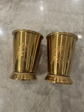Set of 12 Blade and Bow Bourbon Gold Chalice Cup Mint Julep Derby. BRAND NEW