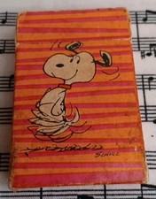 Vintage HALLMARK Peanuts Dancing Snoopy Mini Playing Cards Complete Deck