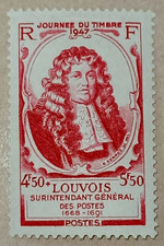 5D1-Timbre France YT  779 neuf *  année 1947 "louvois"