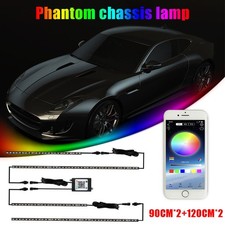 LED RGB Auto Unterbodenbeleuchtung Underglow Körper Atmosphäre Lichtleiste& App