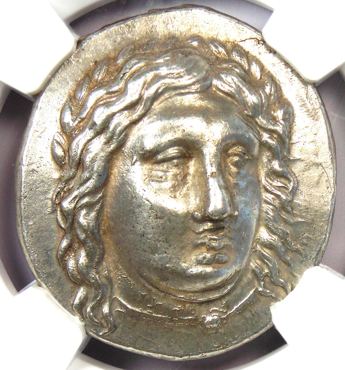 Hidrieus Caria AR Tetradrachm Silver Apollo Coin 351-344 BC - Certified NGC AU