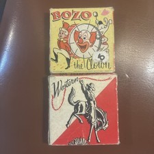 Pair Vintage Used Western Bozo Clown Film Reel