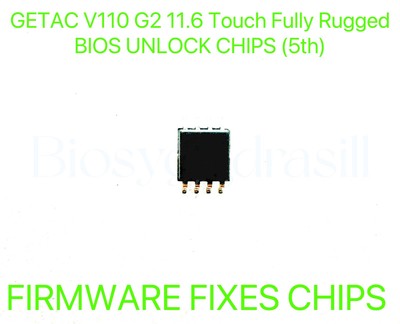 GETAC V110 G2 11.6 inch Touch Fully Rugged Notebook, ADMIN NO PASSWORD BIOS CHIP