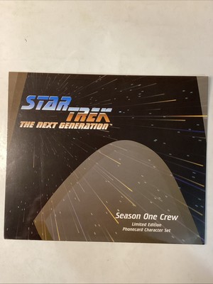 Star Trek The Next Generation Season One Crew Limited Edition Telefonkarten Set.