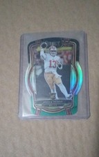 2022 Panini Select - Club Level Brock Purdy 213 Black & Green Prizm Die-Cut (RC)