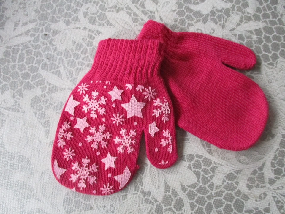 Baby Handschuhe Mädchen Fäustlinge "Sterne"