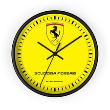 Scuderia Ferrari F1 Clock Yellow By Tifosi Design Scuderia Ferrari F1 Clock Yellow By Tifosi Design