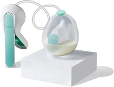 Willow Wave - Wearable Manual Breast Pump - Fits Fully in Bra - Ergonomic Handle