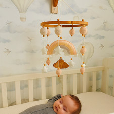 Rainbow Baby Mobile Baby Crib Mobile Neutral Mobile Nursery Baby Shower Gift