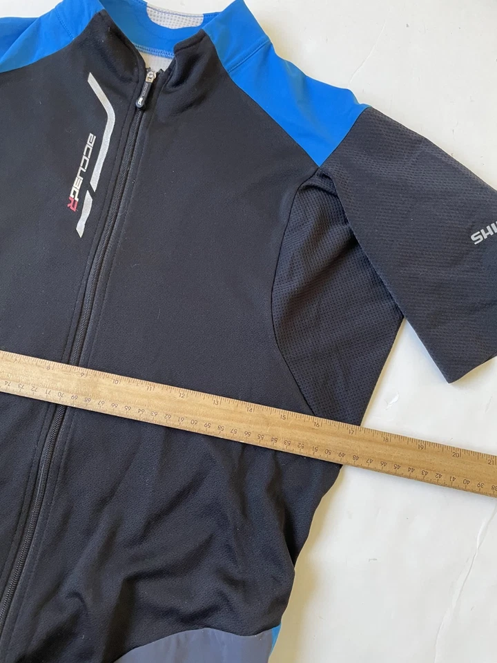 Shimano Accu3D Camiseta Ciclismo Manga Corta Hombre Medio Negro, Azul Foto 4 de 4