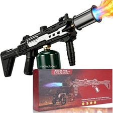 Powerful Propane Torch Gun, Kitchen Torch with Adjustable Flame, Flamethrower