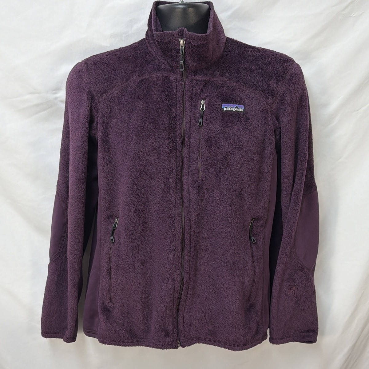 Patagonia BTUジャケット　ブラック　パープル　XL PATAGONIA DARK PURPLE R2 POLARTEC FULL ZIP FLEECE JACKET L
