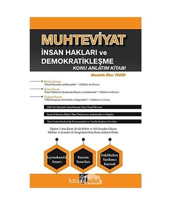 Muhteviyat - ?nsan Haklar? ve Demokratikle?me Konu Anlat?m Kitab?: Kaymakaml?k S
